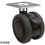 TE60JWSF46X35 双輪キャスター Φ60 自在 ダブル ストッパー付 プレート式 TEシリーズ 東海キャスター