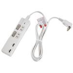 100V/14A テーブルタップ(USBポート/個別スイッチ付) エスコ