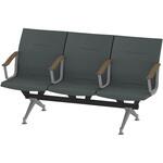 LSL-283D1-45T3 ウェイティングSL 3連 全肘肘付<配送時組立サービス付> イトーキ