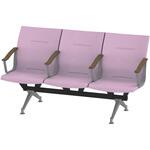 LSL-283D1-45R5 ウェイティングSL 3連 全肘肘付<配送時組立サービス付> イトーキ