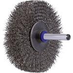 PBUIT総ステンレス軸付ブラシ、縁曲げ、80d1x15d2x19l2 PFERD 馬印