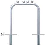 アーチAA-7 車止めピコリーノ(小鳥付アーチ)交換用本体 サンポール