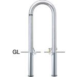 AC-48SK交換用本体のみ アーチAC-48 車止め交換用本体 サンポール