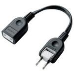電源タップ ACアダプタ用電源延長コード 1個口 0.1m 2P コンセント エレコム