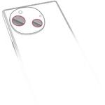 PM-S242FLLFG AQUOS R9 SH-51E レンズカバー カメラ保護 フィルム 高透明 抗菌 指紋防止 気泡防止 エレコム