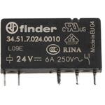 34.51.7.024.0010 Finder パワーリレー 24V dc, 1c接点 基板実装タイプ FINDER