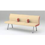 ウェイティングNH 3連 ランバーサポートタイプ 中間肘 スチール脚  張地D  <配送時組立サービス付> イトーキ