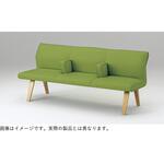 ウェイティングNH 3連 ランバーサポートタイプ 中間肘 木製脚  張地D  <配送時組立サービス付> イトーキ