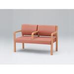 ウェイティングUW ランバーサポートタイプ2連全肘付 張地DX<配送時組立サービス付> イトーキ