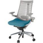 アクトチェア エラストマーバック 可動肘 ランバーサポート付 アルミミラー脚 PS張地 ナイロンキャスター<配送時組立サービス付> イトーキ