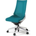 アクトチェア 肘なし ランバーサポート付 アルミミラー脚 メッシュJV ナイロンキャスター<配送時組立サービス付> イトーキ