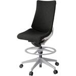 アクトチェア ハイポジションタイプ 肘なし ハンガー ランバーサポート付 樹脂脚 クロスSA<配送時組立サービス付> イトーキ