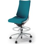 アクトチェア ハイポジションタイプ 肘なし ランバーサポートなし アルミミラー脚 クロスPS<配送時組立サービス付> イトーキ