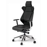 フリップフラップチェア エクストラハイバック 固定肘 ランバーサポートなし ビニールレザーDG アルミミラー脚 ナイロンキャスター<配送時組立サービス付> イトーキ