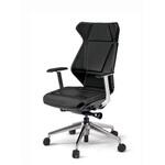 フリップフラップチェア 固定肘 ランバーサポートなし ビニールレザーDG アルミミラー脚 ウレタンキャスター<配送時組立サービス付> イトーキ