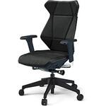 フリップフラップチェア 可動肘 ランバーサポートなし ビニールレザーDG 樹脂脚 ナイロンキャスター<配送時組立サービス付> イトーキ