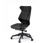 フリップフラップチェア 肘なし ランバーサポートなし ビニールレザーDG 樹脂脚 ウレタンキャスター<配送時組立サービス付> イトーキ