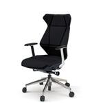 フリップフラップチェア 固定肘 ランバーサポート付 ビニールレザーDE アルミミラー脚 ナイロンキャスター<配送時組立サービス付> イトーキ