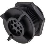 PX0413/10S Bulgin 丸型コネクタ, 10極, ミニチュア, 背面取り付け, PX0413/10S BULGIN