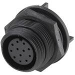 PX0413/12S Bulgin 丸型コネクタ, 12極, ミニチュア, 背面取り付け, PX0413/12S BULGIN