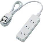 電源タップ 延長コード 4個口 2P ほこり防止シャッター スイングプラグ コンセント エレコム