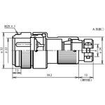 NWPC256AD11 NWPCアダプタ防水型 シェルΦ25・6極 七星科学研究所