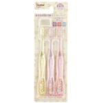 TB6SCT クリア歯ブラシ3本セット SG うさぎのおにわ スケーター