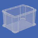 EA506LF-7 44.1L 収納ボックス(透明) エスコ