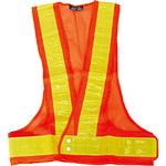 8Y401200 セフティベスト 蛍光オレンジ/黄反射 サンコー(三甲)