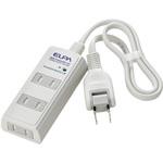 コード付タップ 延長コード 電源タップ 3個口 トラッキング 火災予防 回転式コンセント ELPA