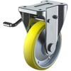 UWEKB-100(L) KB型 固定車(導電ウレタン車輪)ストッパー付 ユーエイキャスター 05756148 UWEKB-100(L) KB型 固定車(導電ウレタン車輪)ストッパー付 ユーエイキャスター 05756148