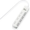 T-K8A-2425BK 電源タップ 延長コード 4個口 2P スイッチ付(個別・一括) 雷ガード ほこり防止シャッター 二重構造 コンセント エレコム 17978817 T-K8A-2425BK 電源タップ 延長コード 4個口 2P スイッチ付(個別・一括) 雷ガード ほこり防止シャッター 二重構造 コンセント エレコム 17978817