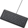 有線ミニキーボード Windows用 メンブレン式 USB-PS 2変換コネクタ付 ブラック エレコム