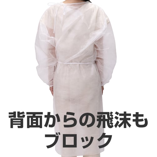 背面からの飛沫もブロック