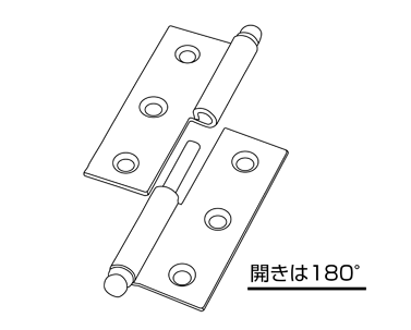 抜き差し蝶番