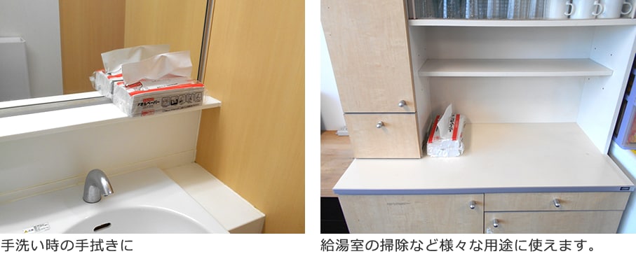 手洗い時の手拭きに