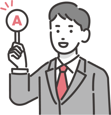 回答する男性