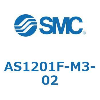 標準タイプスピードコントローラ金属エルボタイプ (AS12～) SMC