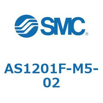 標準タイプスピードコントローラ金属エルボタイプ (AS12～) SMC