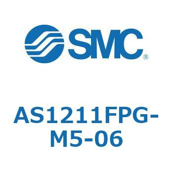 標準タイプスピードコントローラ金属エルボタイプ (AS12～) SMC