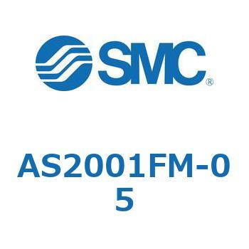 標準タイプスピードコントローラインラインタイプ  AS(AS20～) SMC