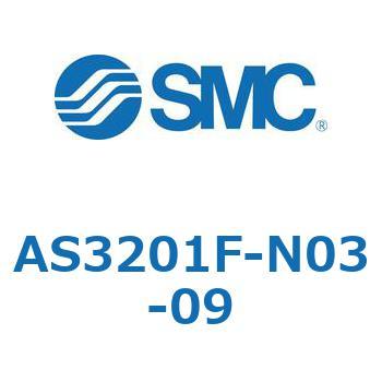 標準タイプスピードコントローラ金属エルボタイプ (AS320～) SMC