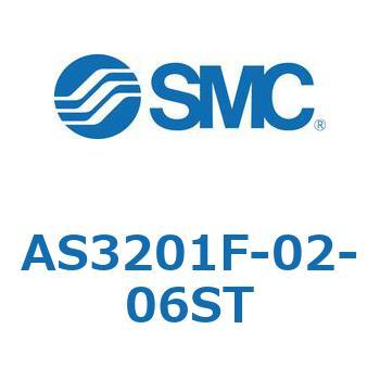 標準タイプスピードコントローラ金属エルボタイプ (AS320～) SMC
