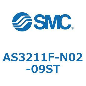 標準タイプスピードコントローラ金属エルボタイプ (AS321～) SMC