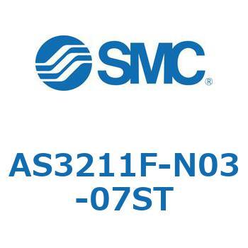 標準タイプスピードコントローラ金属エルボタイプ (AS321～) SMC