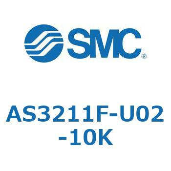 標準タイプスピードコントローラ金属エルボタイプ (AS321～) SMC