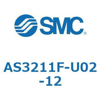 標準タイプスピードコントローラ金属エルボタイプ (AS321～) SMC