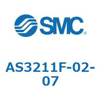 標準タイプスピードコントローラ金属エルボタイプ (AS321～) SMC