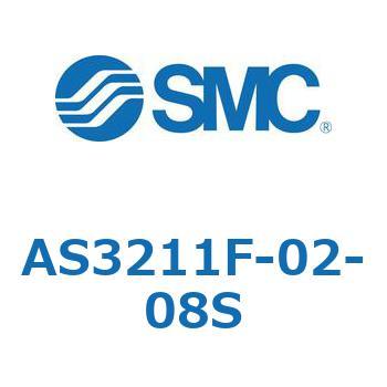 標準タイプスピードコントローラ金属エルボタイプ (AS321～) SMC