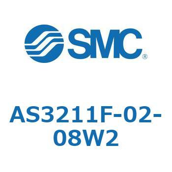 標準タイプスピードコントローラ金属エルボタイプ (AS321～) SMC